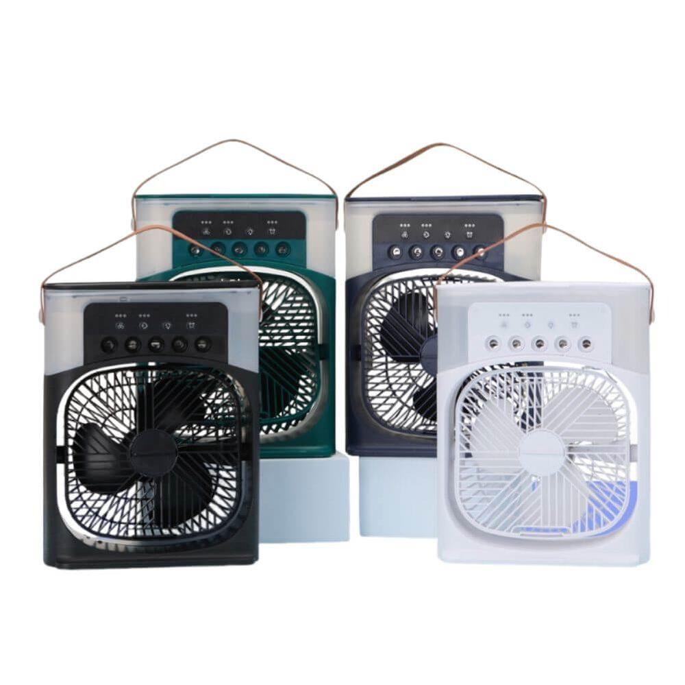 Climatizador de Mesa USB TE1322 na cor Azul, brinde personalizado Sky Brindes