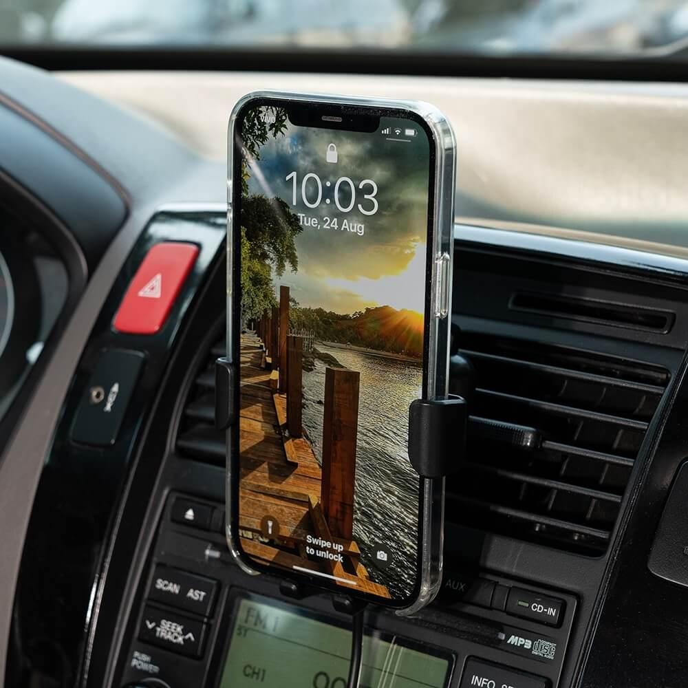 Suporte Veicular TE1325 na cor Preto, brinde personalizado Sky Brindes