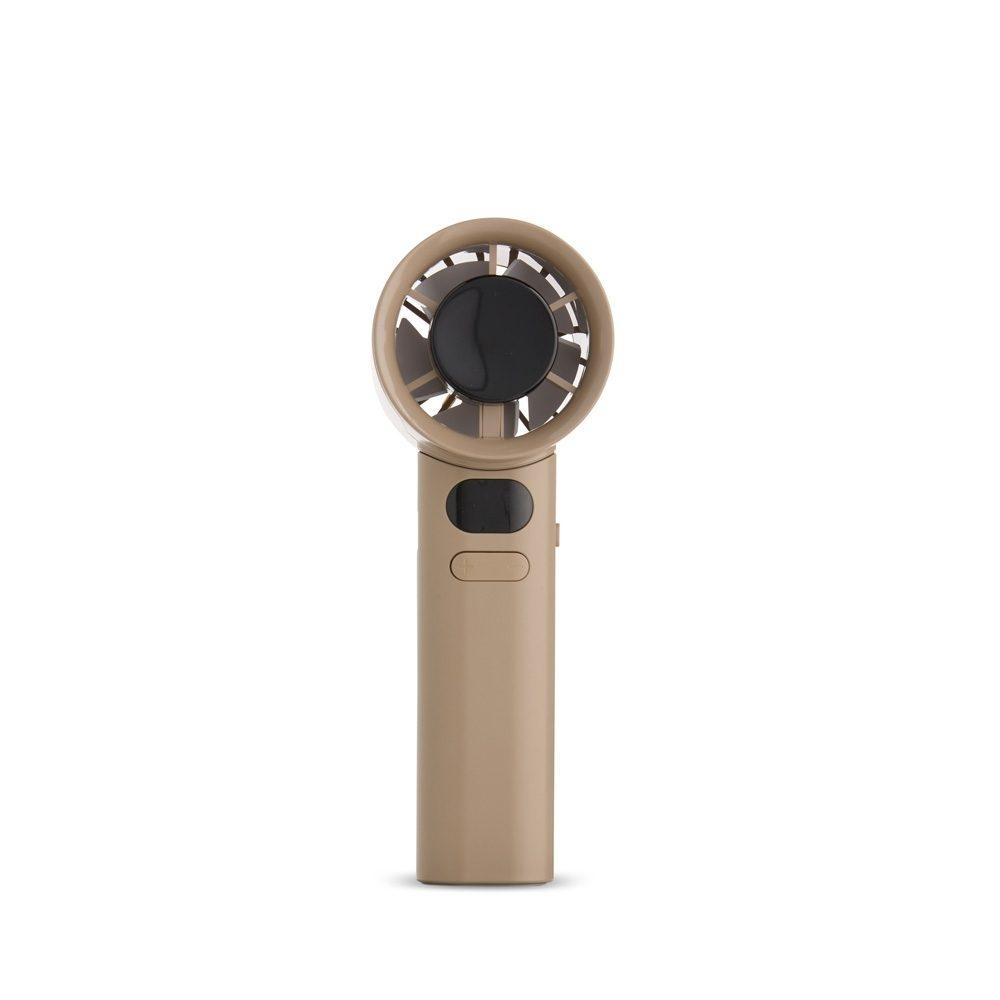 Mini Ventilador Recarregável TE1329 na cor Marrom, brinde personalizado Sky Brindes