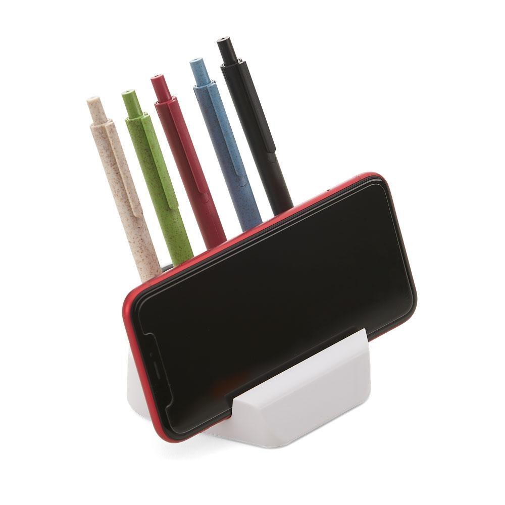 Suporte para Celular TE1331 na cor Branco, brinde personalizado Sky Brindes