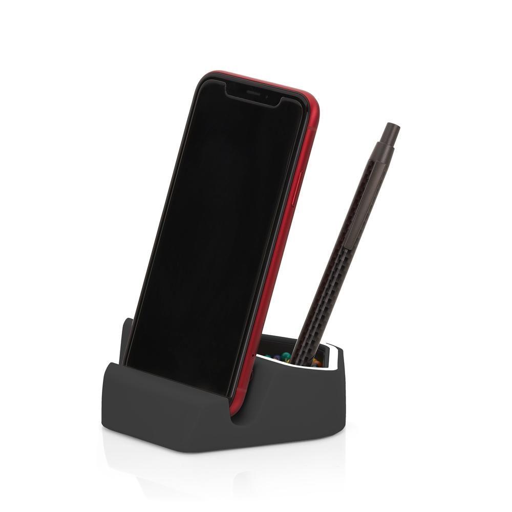 Suporte para Celular TE1331 na cor Preto, brinde personalizado Sky Brindes
