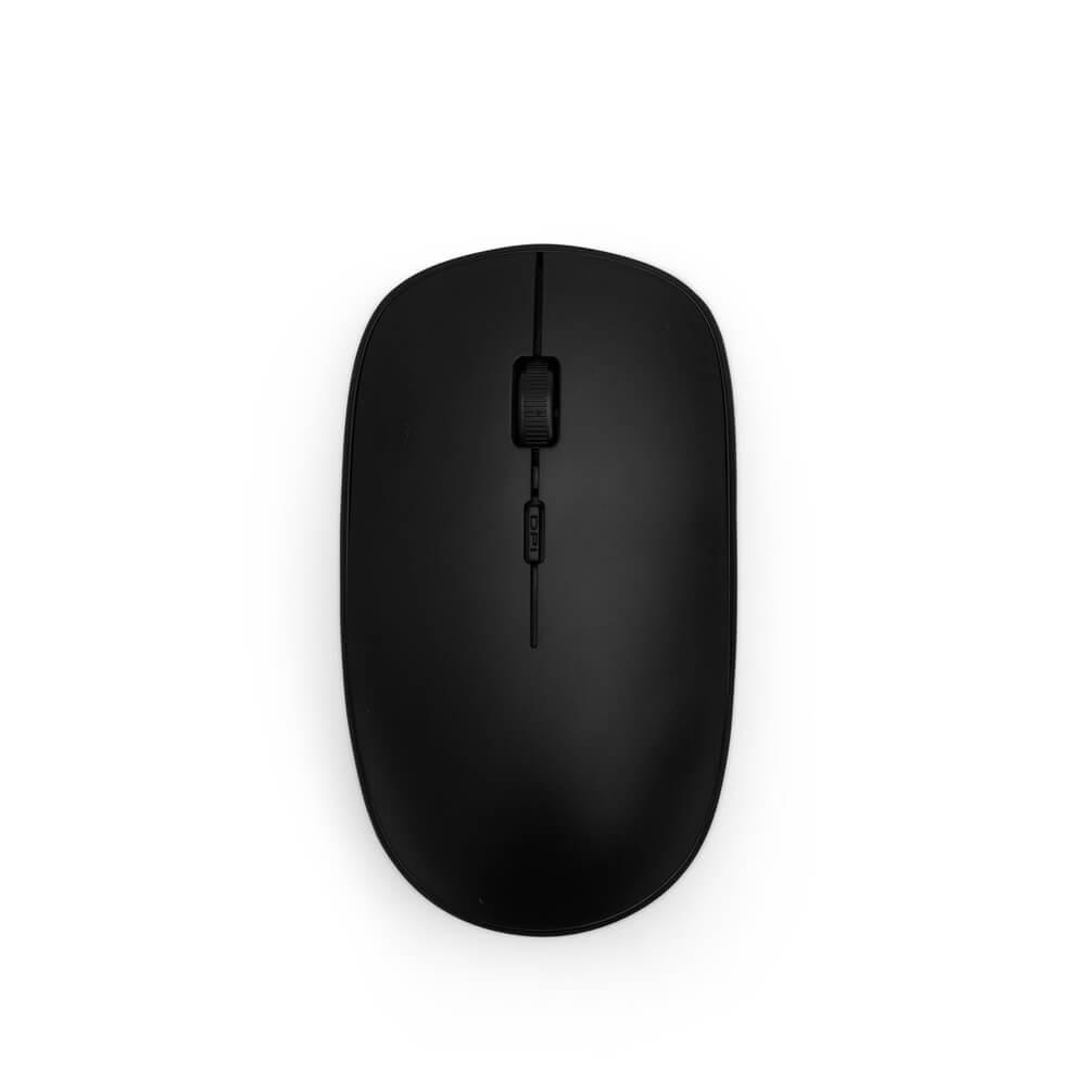 Mouse Sem Fio TE1336 na cor Preto, brinde personalizado Sky Brindes