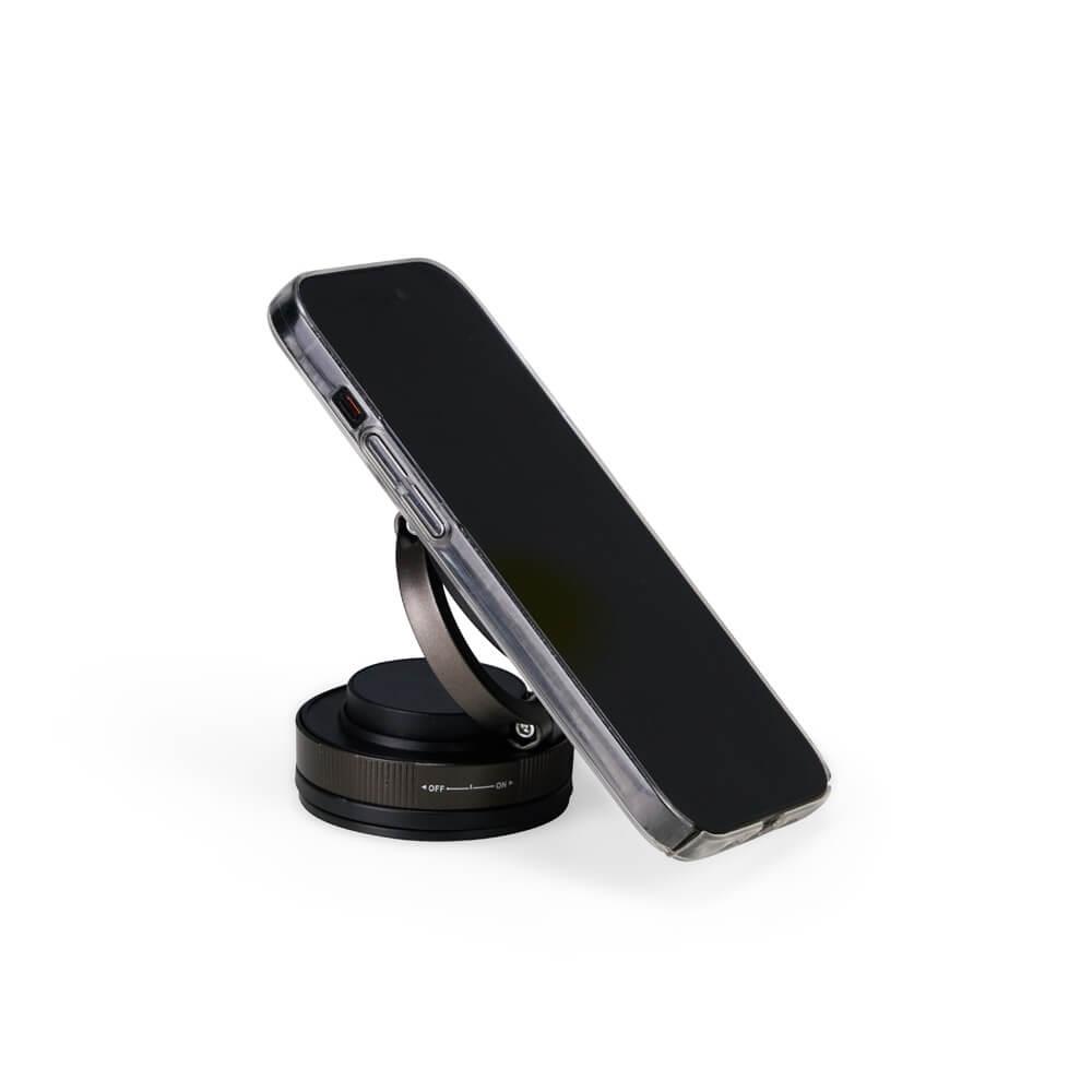 Suporte Magnético para Celular TE1337 na cor Preto, brinde personalizado Sky Brindes