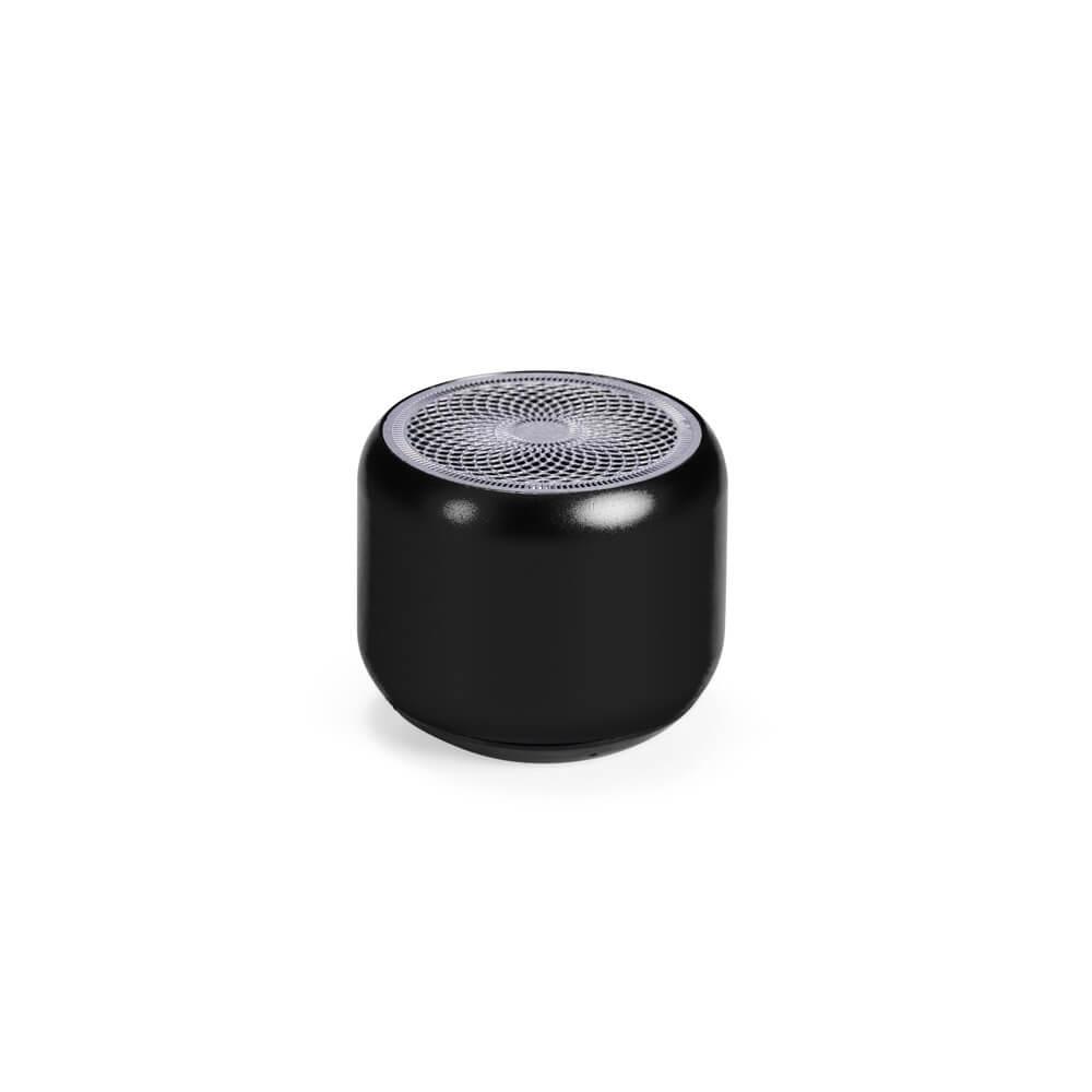Caixa de Som Bluetooth TWS TE1339 na cor Preto, brinde personalizado Sky Brindes