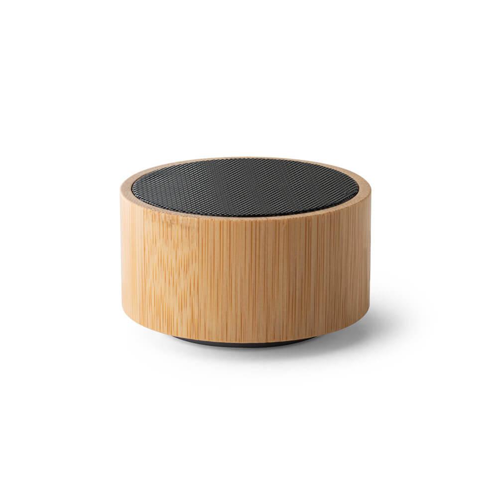 Caixa de som Portátil TE1343 na cor Natural, brinde personalizado Sky Brindes