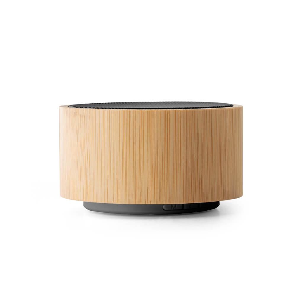 Caixa de som Portátil TE1343 na cor Natural, brinde personalizado Sky Brindes