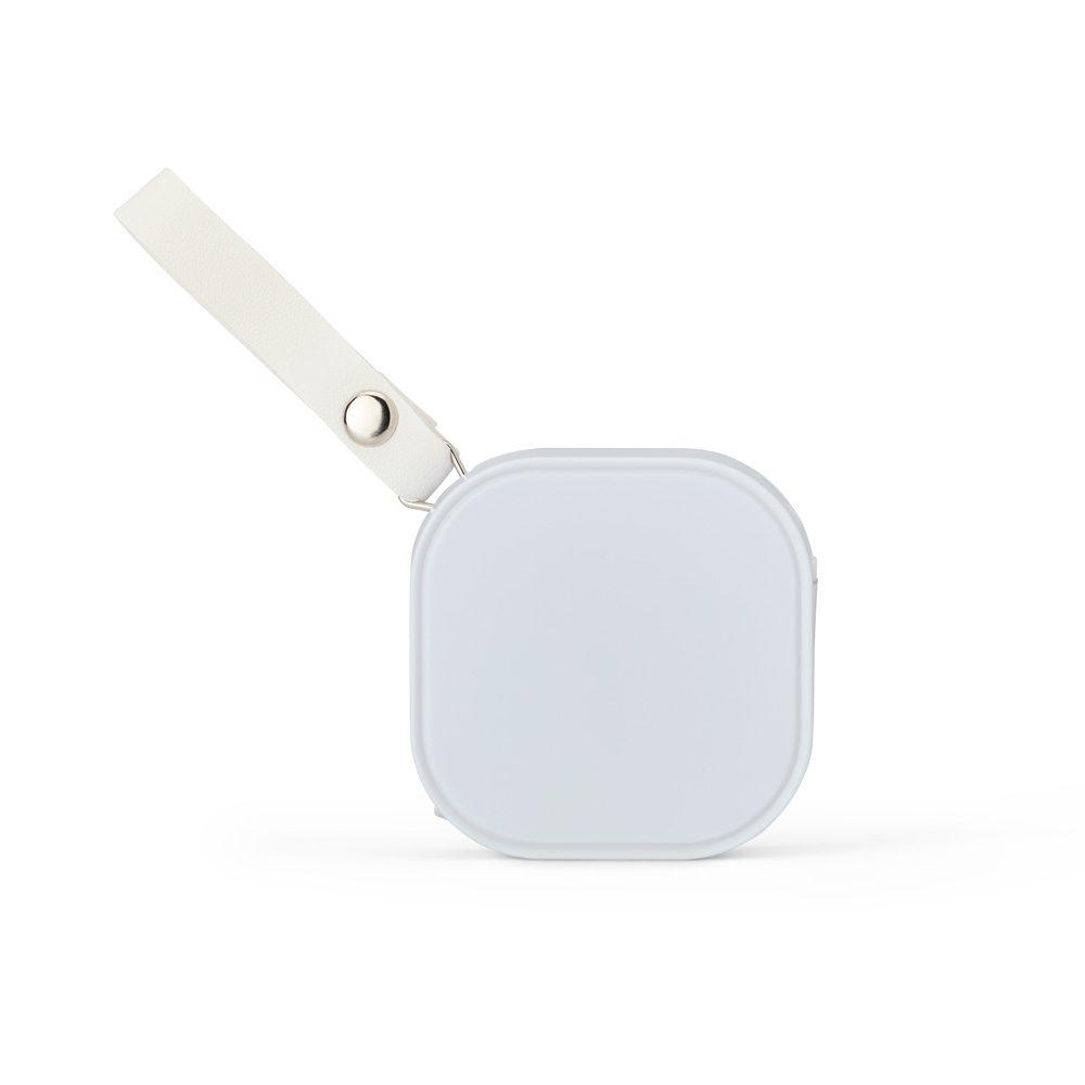Cabo USB retrátil 3 em 1 TE1345 na cor Branco, brinde personalizado Sky Brindes