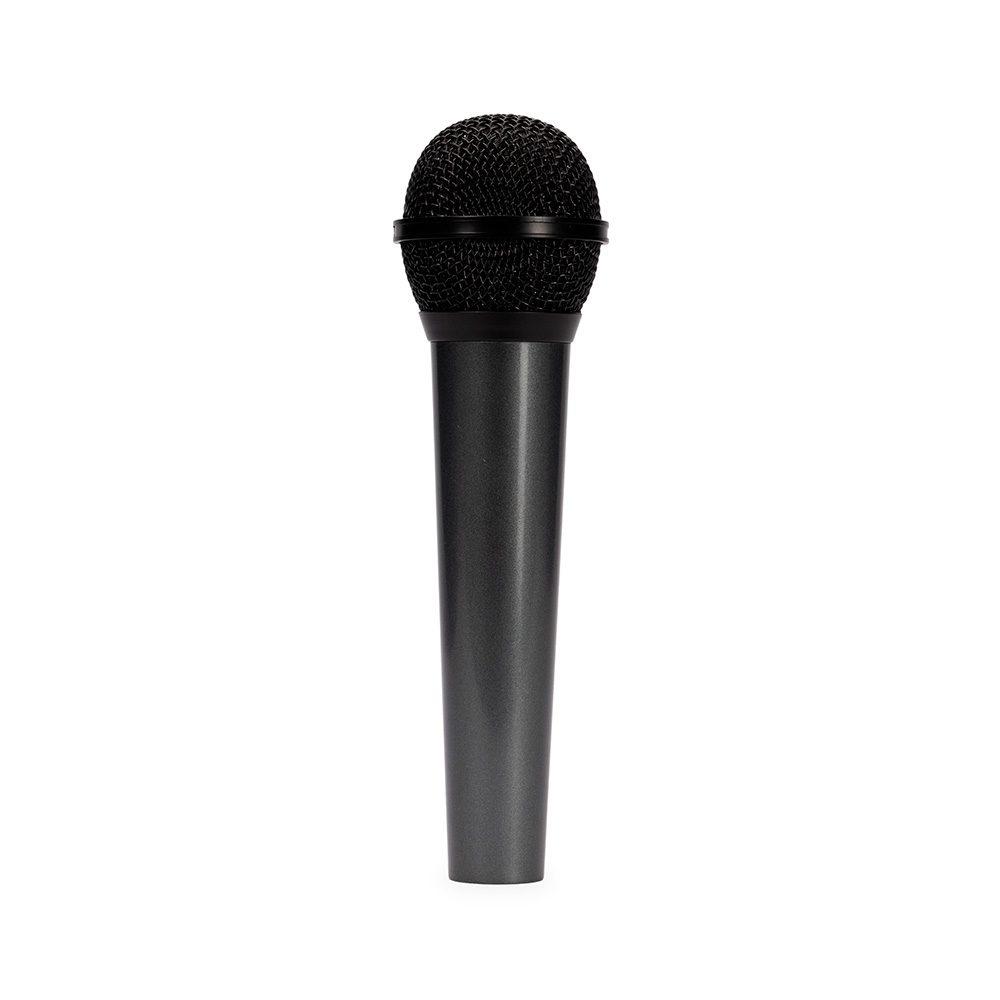 Microfone dinâmico TE1372 na cor Preto, brinde personalizado Sky Brindes
