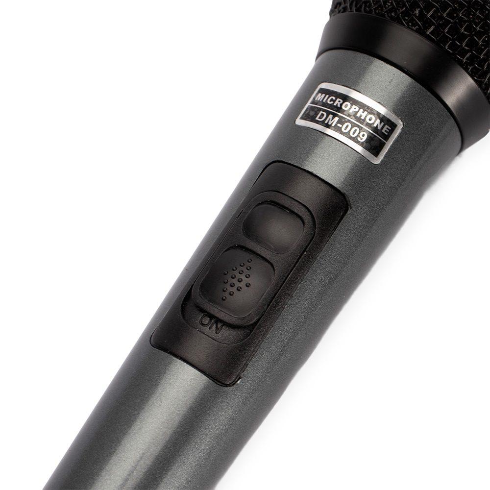 Microfone dinâmico TE1372 na cor Preto, brinde personalizado Sky Brindes