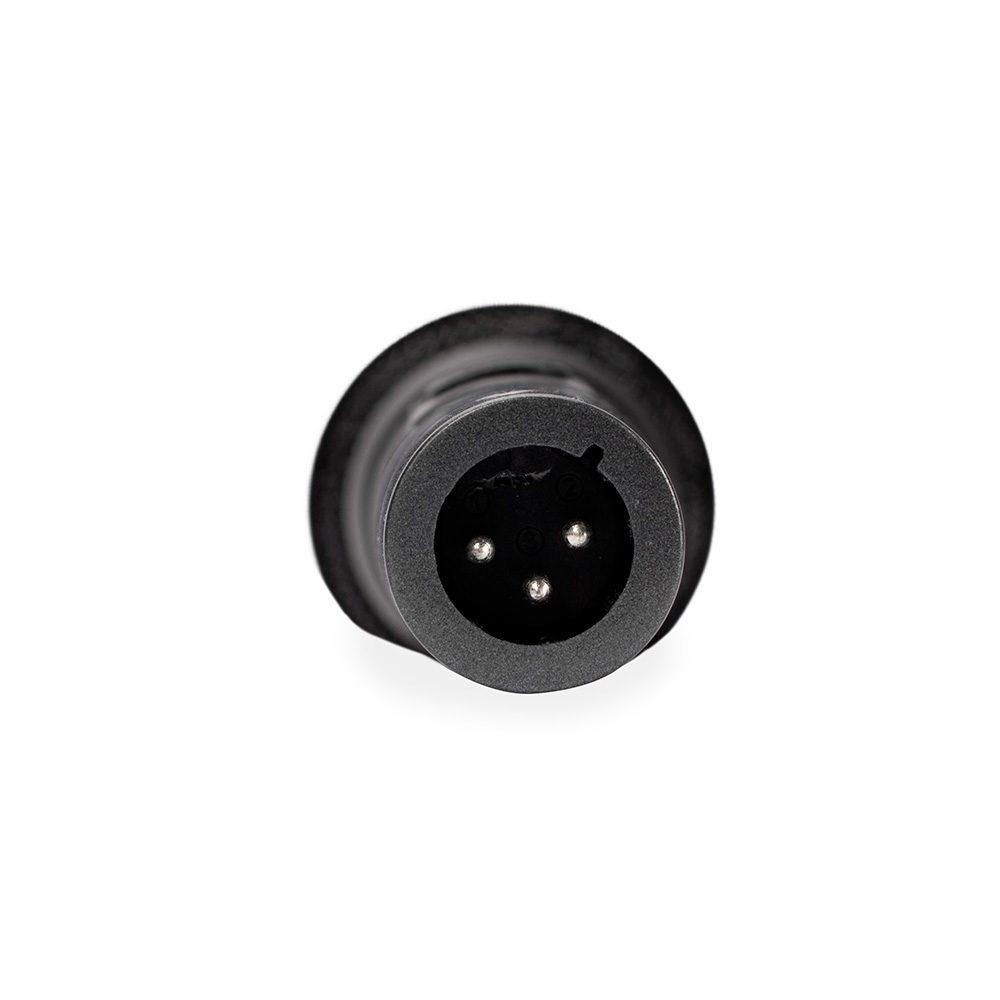 Microfone dinâmico TE1372 na cor Preto, brinde personalizado Sky Brindes