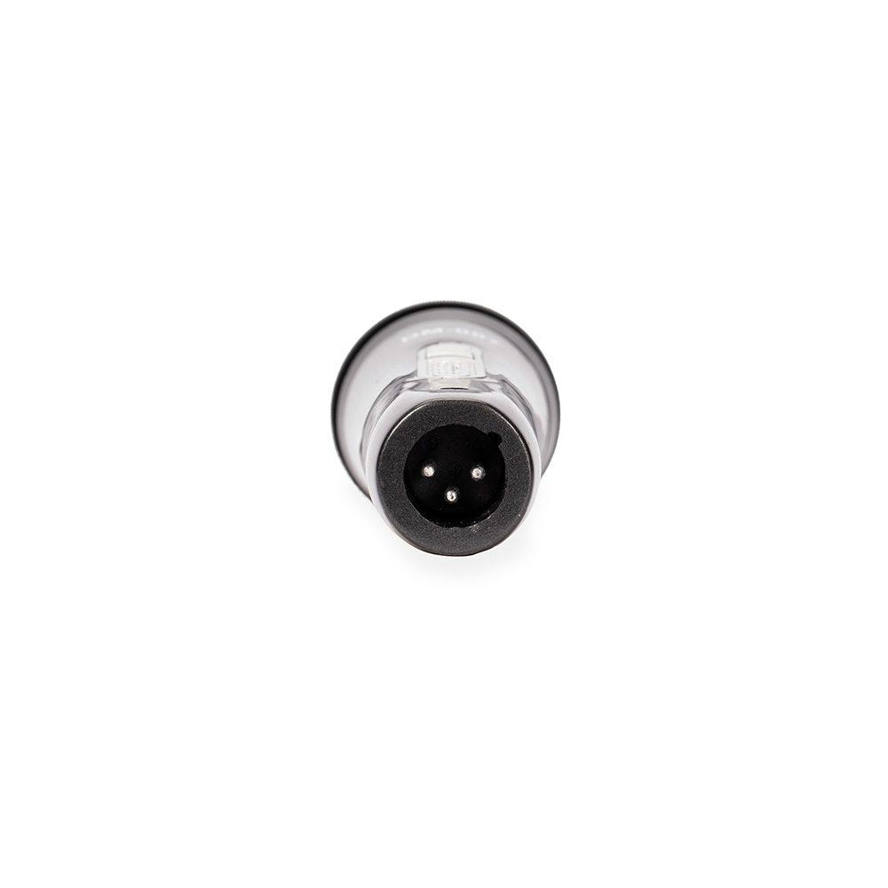 Microfone dinâmico TE1373 na cor Preto, brinde personalizado Sky Brindes