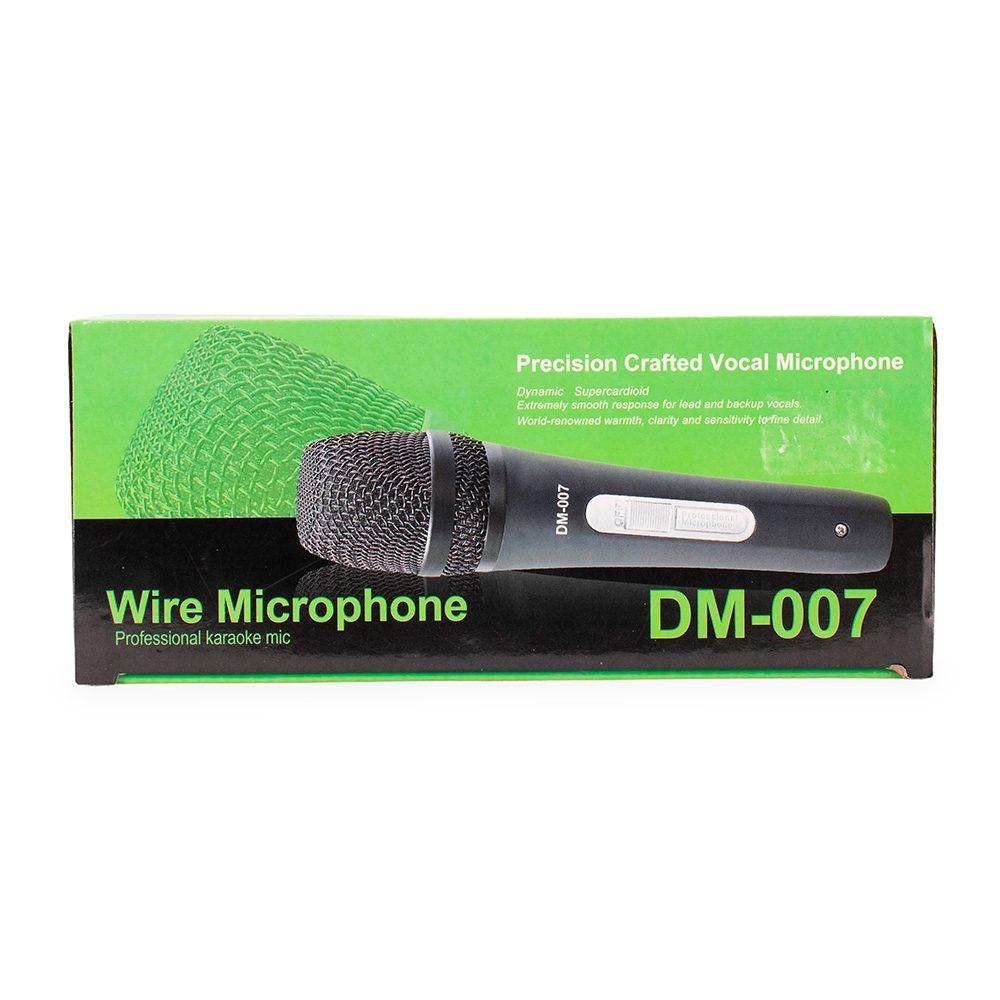 Microfone dinâmico TE1373 na cor Preto, brinde personalizado Sky Brindes