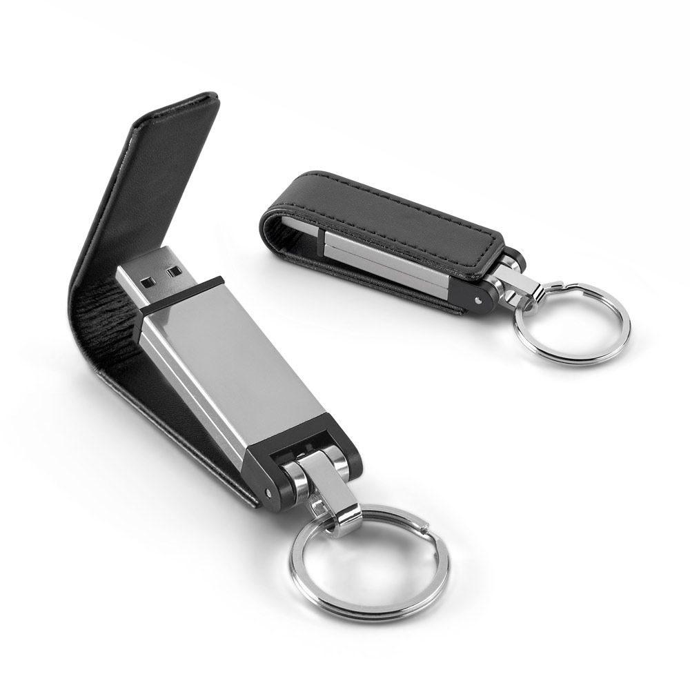 Pen Drive TP1085 na cor Preto, brinde personalizado Sky Brindes