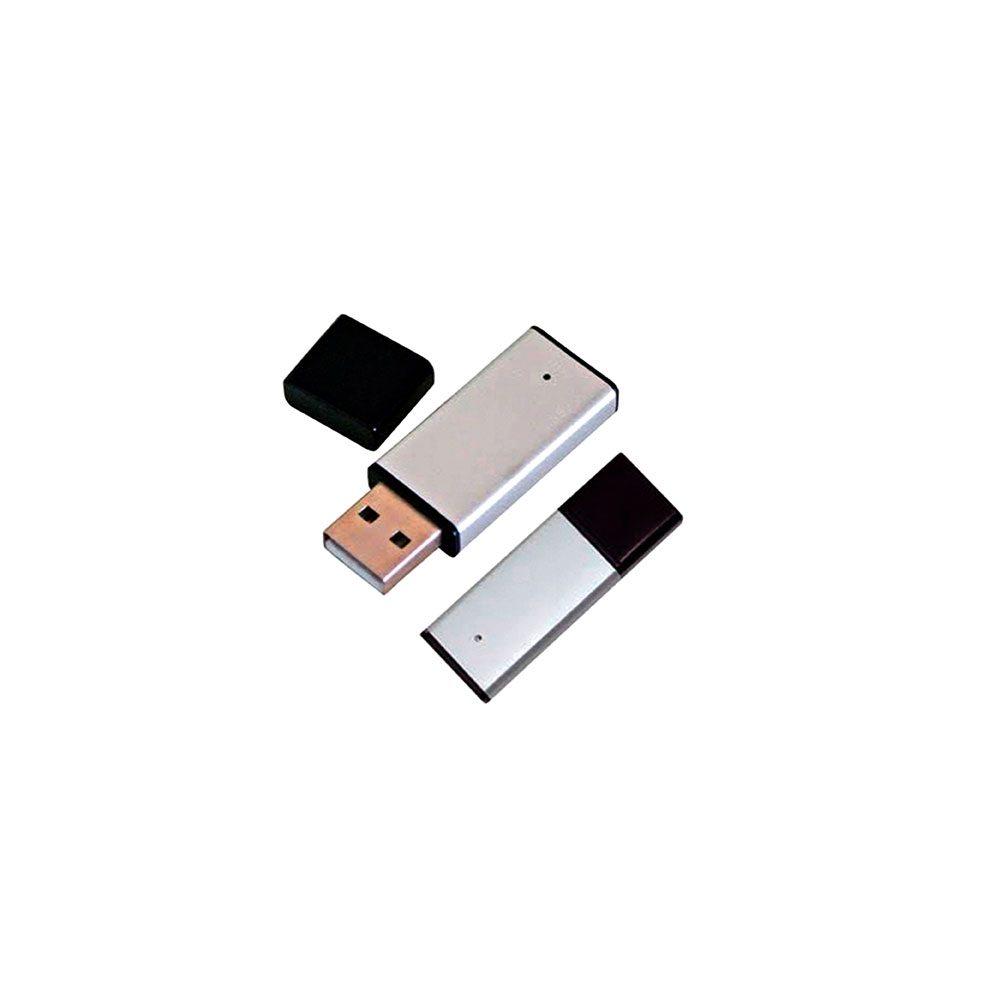 Pen Drive Pratinha TP1097 na cor Prata, brinde personalizado Sky Brindes
