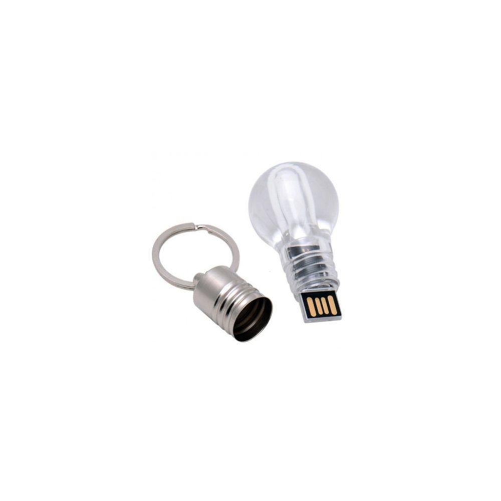 Pen Drive Lâmpada TP1117 na cor Transparente, brinde personalizado Sky Brindes