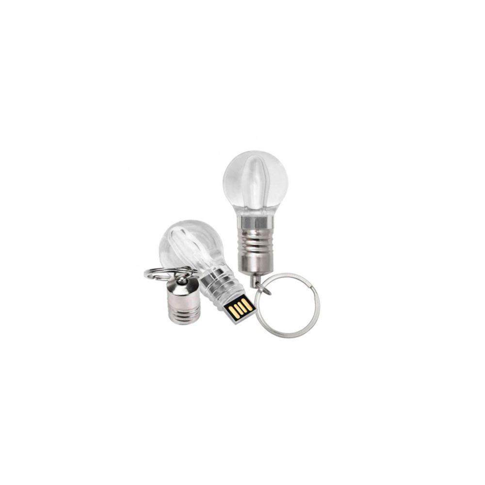 Pen Drive Lâmpada TP1117 na cor Transparente, brinde personalizado Sky Brindes