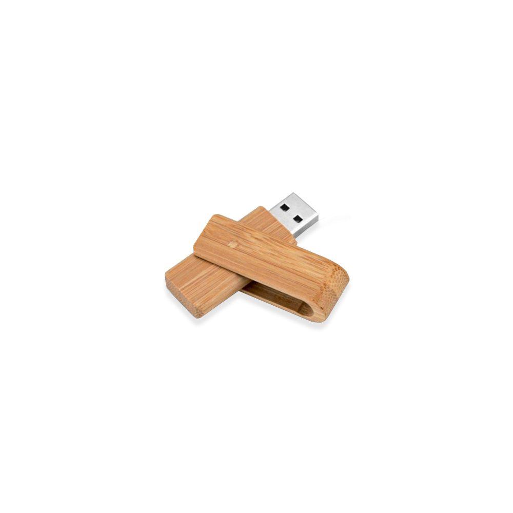 Pen Drive Ecológico TP1142 na cor Natural, brinde personalizado Sky Brindes