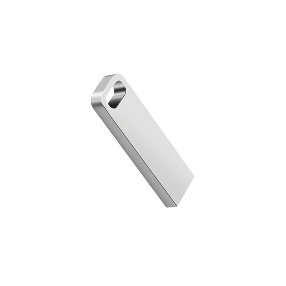 Pen Drive Chaveiro TP1172 na cor Prata, brinde personalizado Sky Brindes