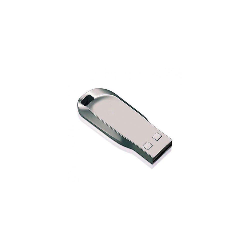Pen Drive Chaveiro TP1182 na cor Prata, brinde personalizado Sky Brindes