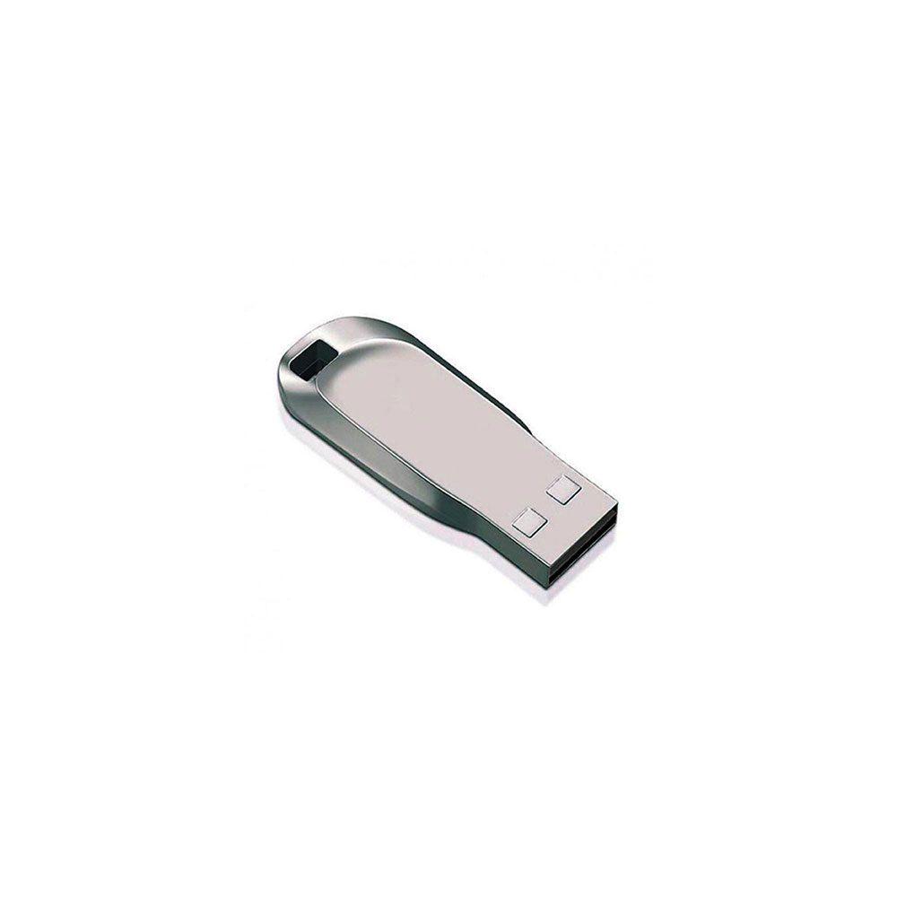 Pen Drive Chaveiro TP1182 na cor Prata, brinde personalizado Sky Brindes