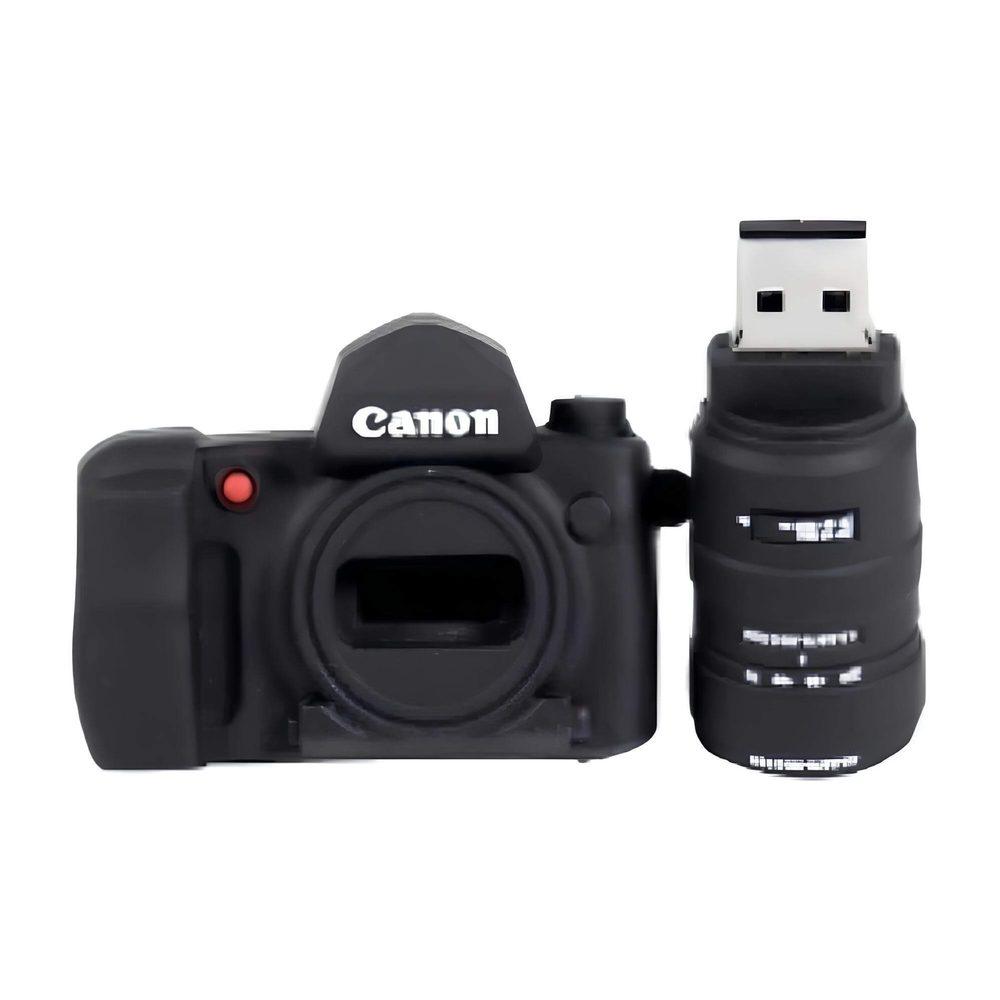 Pen Drive Câmera TP1192 na cor Preto, brinde personalizado Sky Brindes