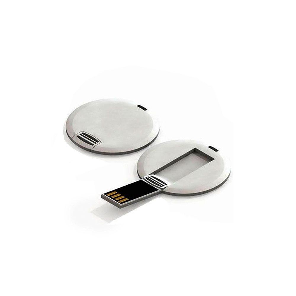 Mini Pen Drive TP1207 na cor Branco, brinde personalizado Sky Brindes