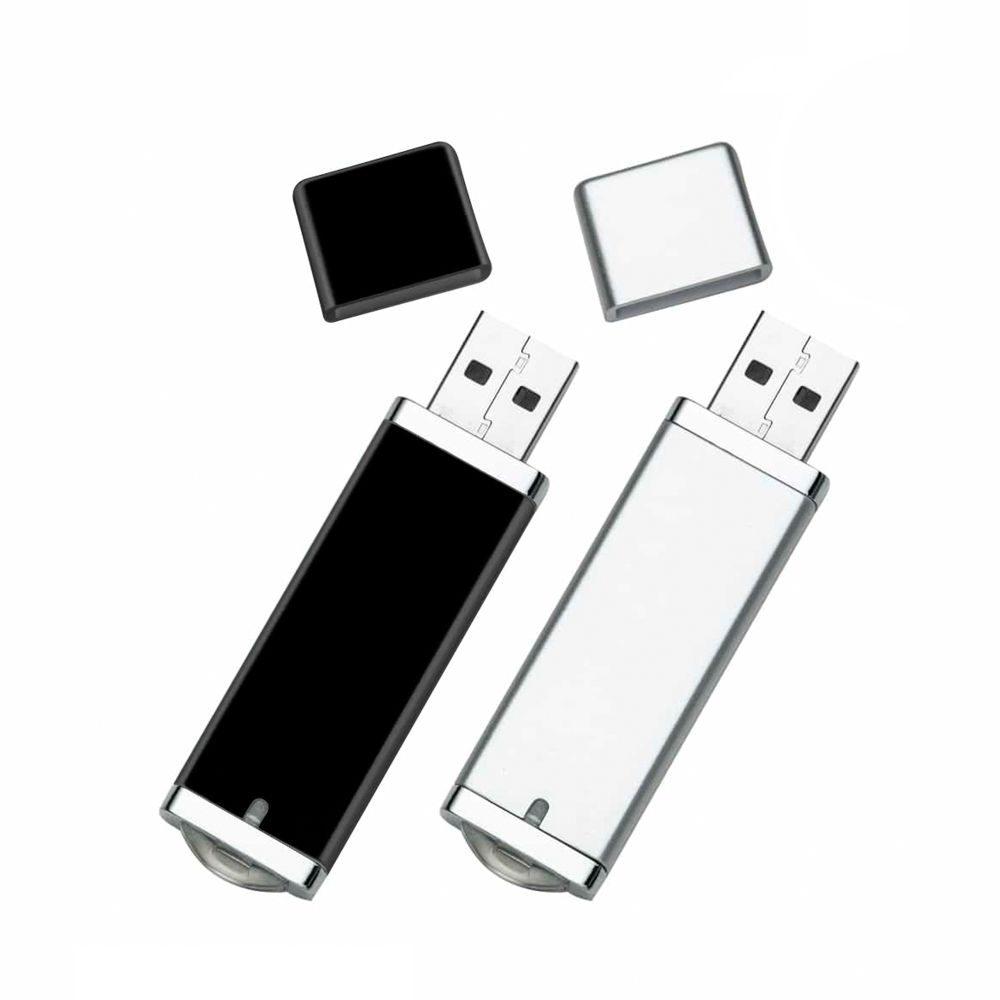 Pen Drive TP1247 na cor Prata, brinde personalizado Sky Brindes