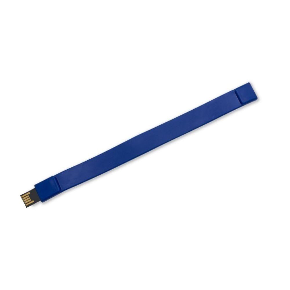 Pen Drive Pulseira TP1261 na cor Azul, brinde personalizado Sky Brindes