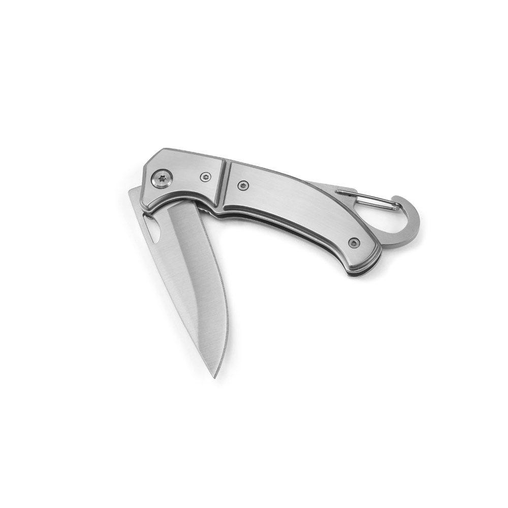 Canivete Aço Inox UF1213 na cor Cromado, brinde personalizado Sky Brindes