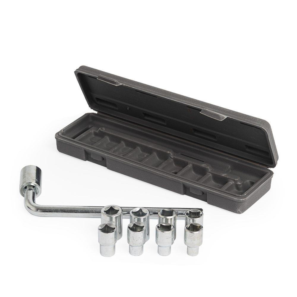 Kit ferramentas 10 peças UF1231 na cor Cinza, brinde personalizado Sky Brindes