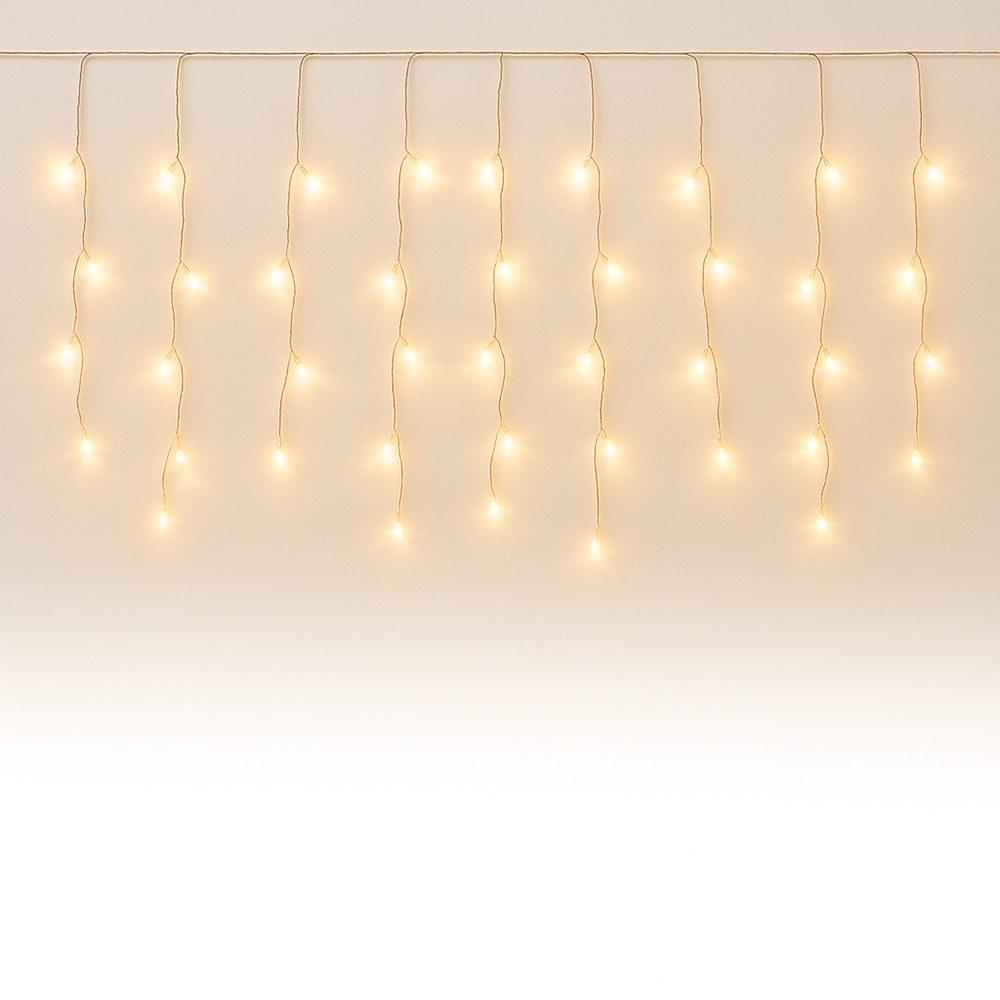 Cascata led UF1236 na cor Amarelo e amarelo, brinde personalizado Sky Brindes