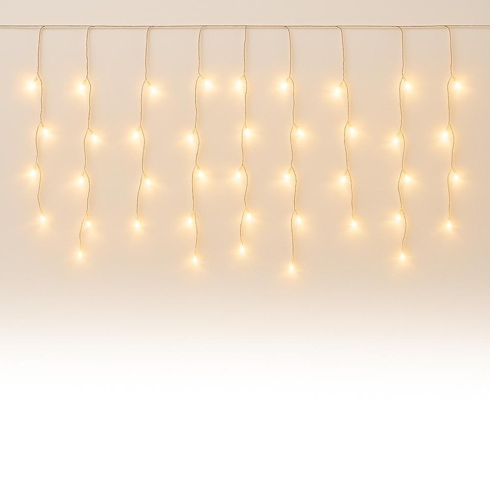 Cascata led UF1236 na cor Branco e branco, brinde personalizado Sky Brindes