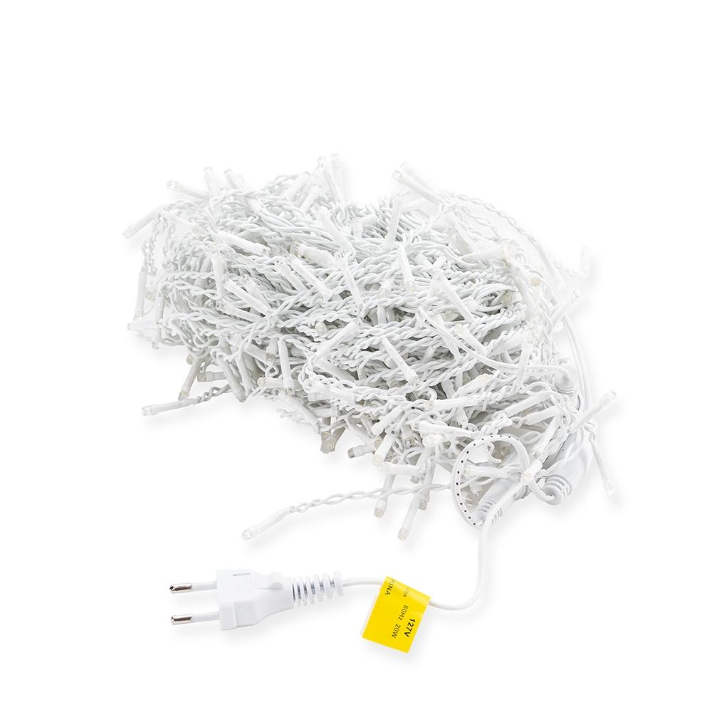 Cascata led UF1236 na cor Amarelo e amarelo, brinde personalizado Sky Brindes