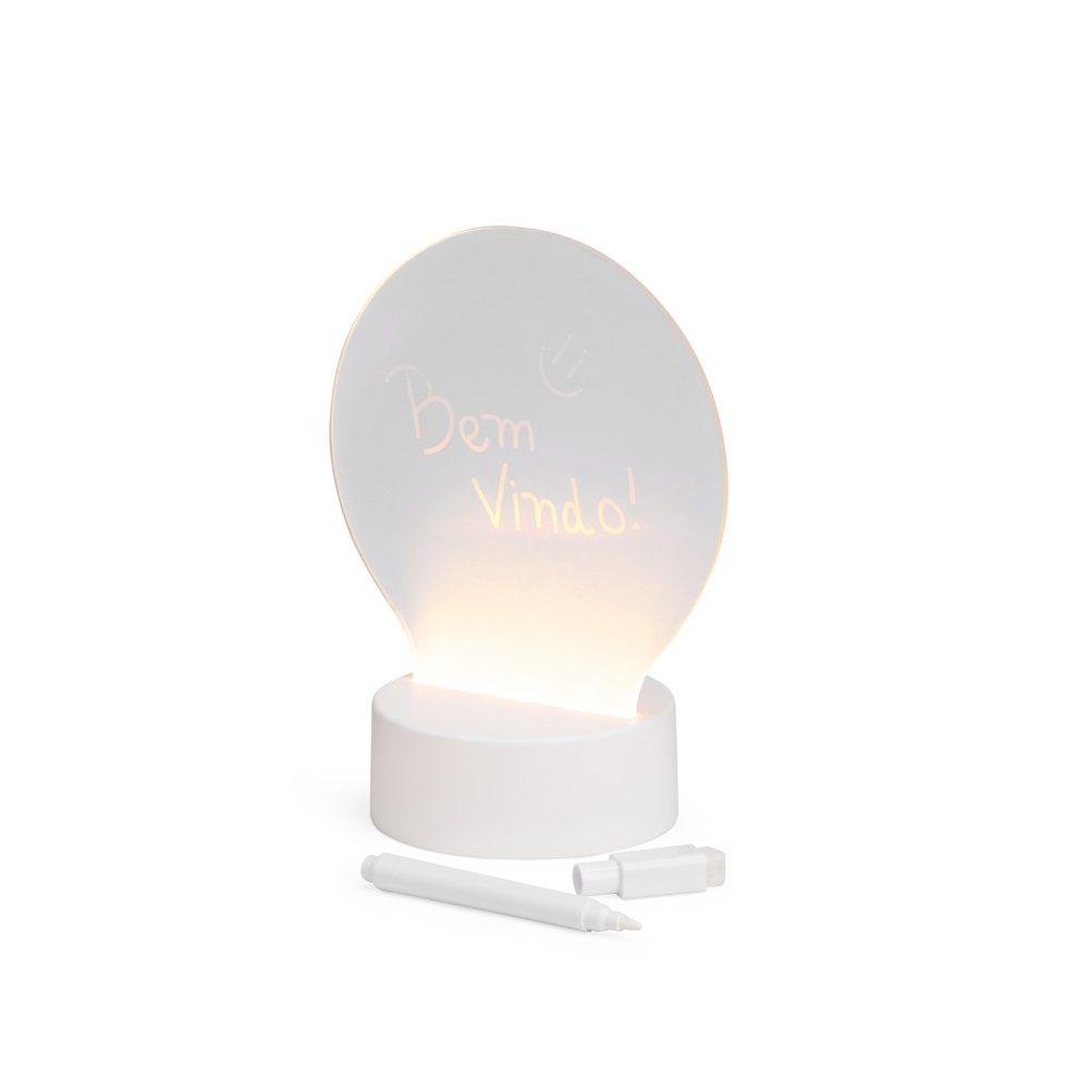 Luminária led de mesa UF1242 na cor Transparente, brinde personalizado Sky Brindes