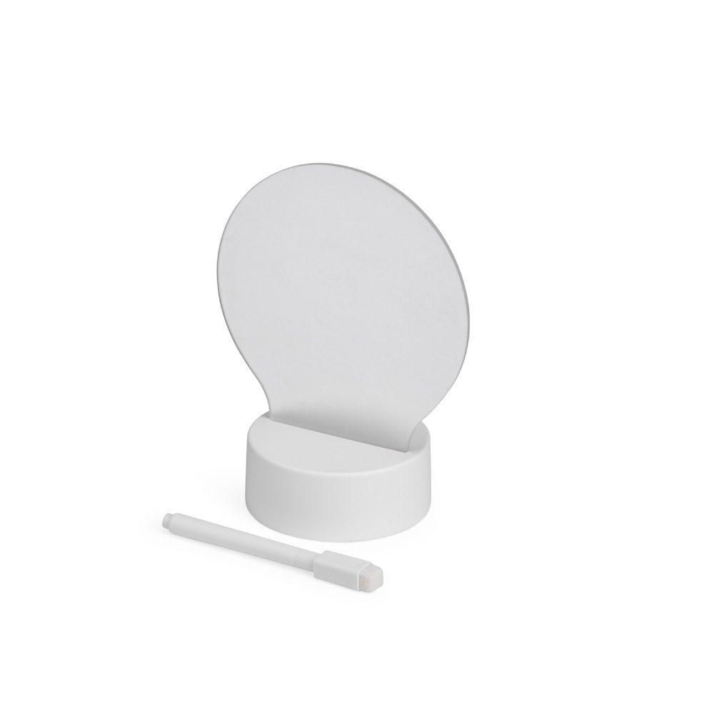 Luminária led de mesa UF1242 na cor Transparente, brinde personalizado Sky Brindes