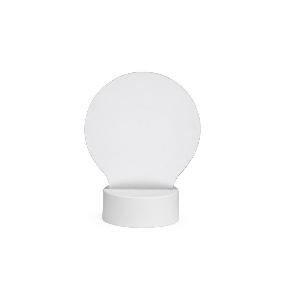 Luminária led de mesa UF1242 na cor Transparente, brinde personalizado Sky Brindes