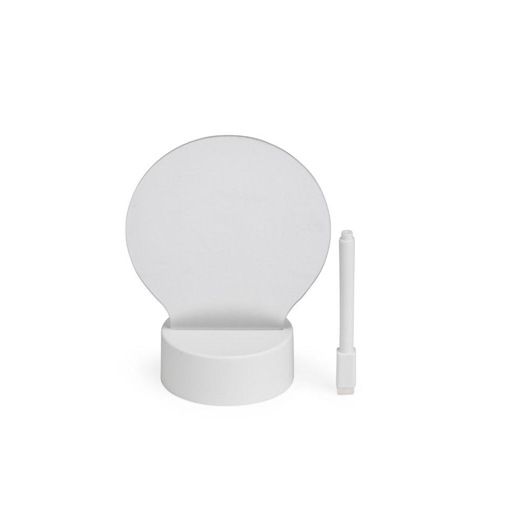 Luminária led de mesa UF1242 na cor Transparente, brinde personalizado Sky Brindes