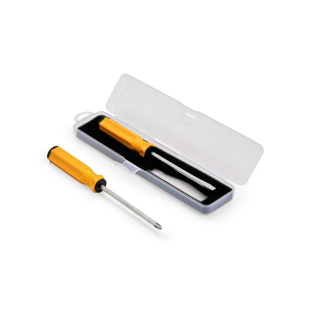 Kit ferramentas 2 peças UF1243 na cor Transparente, brinde personalizado Sky Brindes