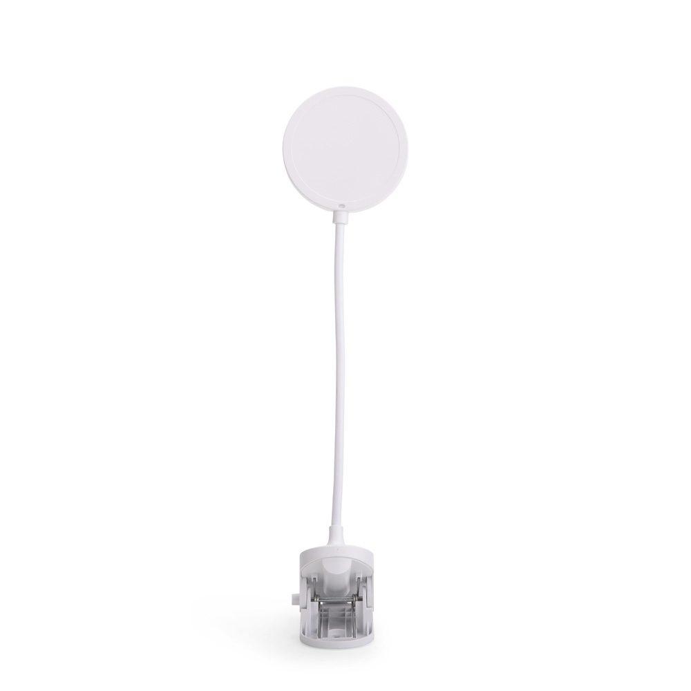 Luminária de mesa recarregável UF1257 na cor Branco, brinde personalizado Sky Brindes