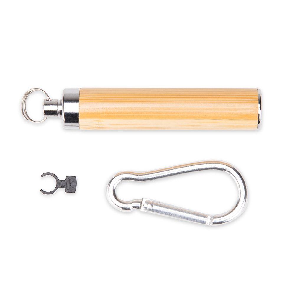 Lanterna bambu UF1259 na cor Bambu e bambu, brinde personalizado Sky Brindes
