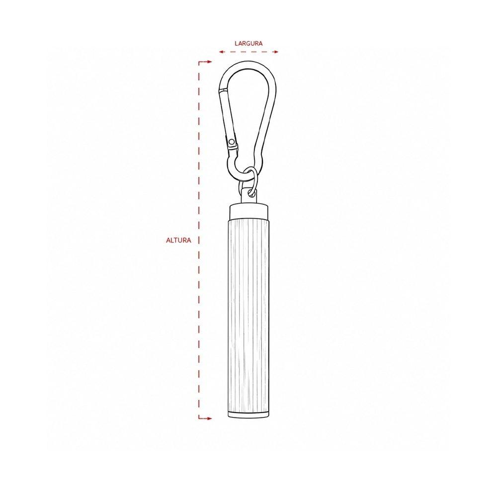 Lanterna bambu UF1259 na cor Bambu e bambu, brinde personalizado Sky Brindes