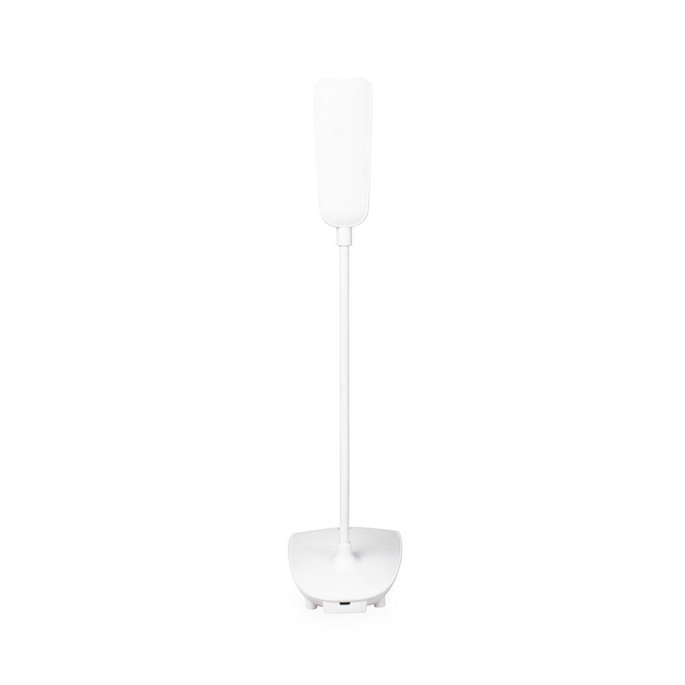 Luminária de mesa recarregável com 16 leds UF1260 na cor Branco, brinde personalizado Sky Brindes
