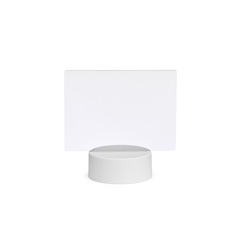Luminária led de mesa UF1263 na cor Transparente, brinde personalizado Sky Brindes