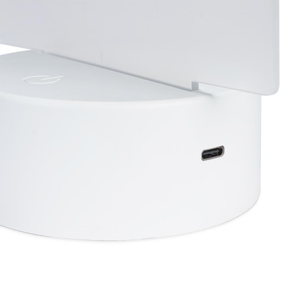 Luminária led de mesa UF1263 na cor Transparente, brinde personalizado Sky Brindes