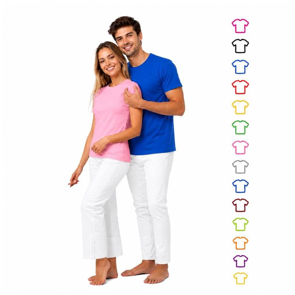 Camiseta Feminina Papaya VE0008 na cor Rosa, brinde personalizado Sky Brindes