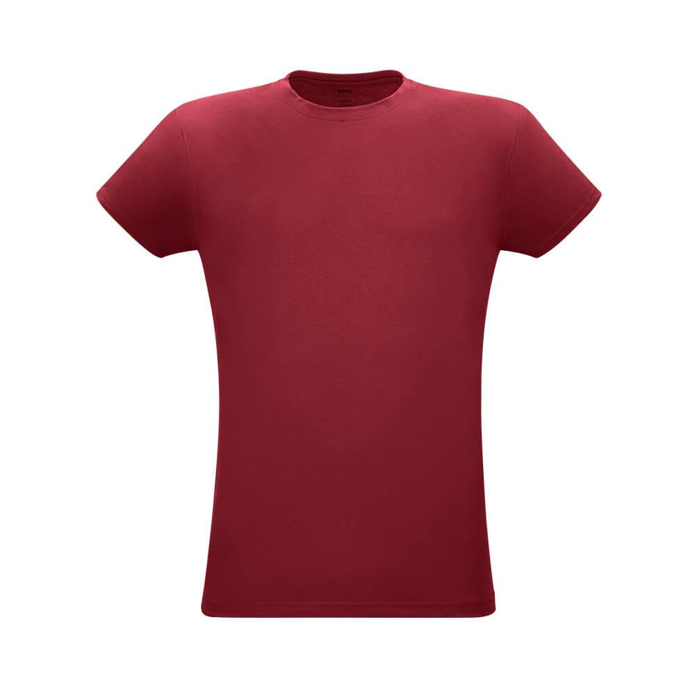 Camiseta Unissex Papaya VE0011 na cor Bordo, brinde personalizado Sky Brindes