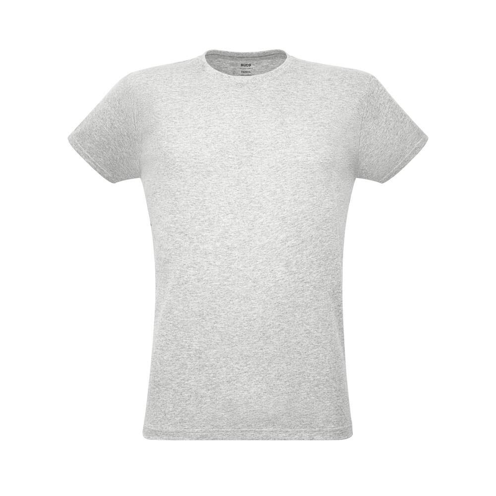 Camiseta Unissex Papaya VE0011 na cor Branco mesclado, brinde personalizado Sky Brindes