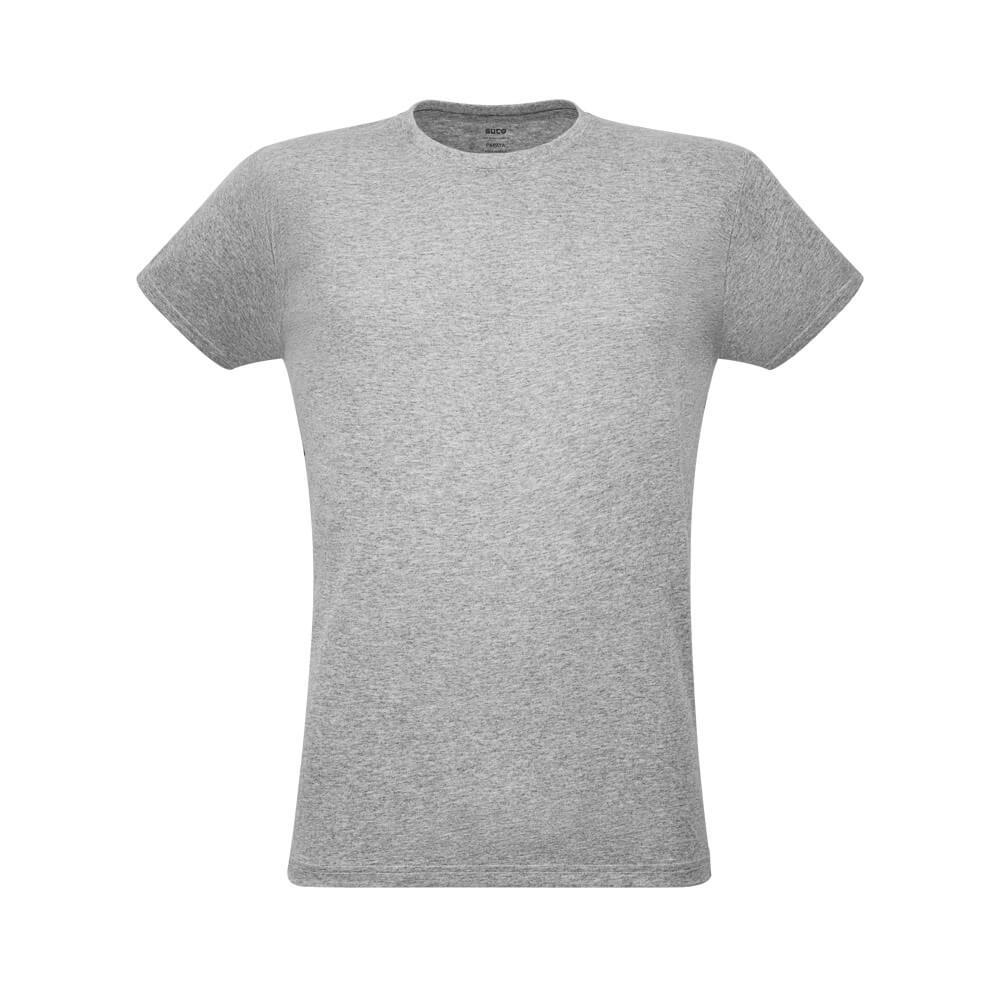 Camiseta Unissex Papaya VE0011 na cor Cinza mesclado, brinde personalizado Sky Brindes