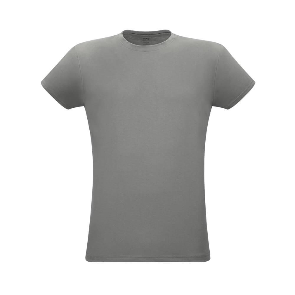Camiseta Unissex Papaya VE0011 na cor Cinza, brinde personalizado Sky Brindes