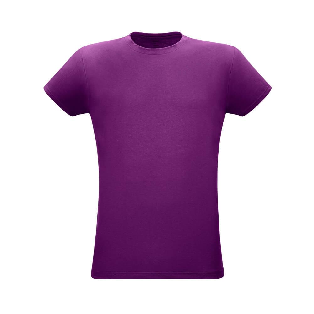 Camiseta Unissex Papaya VE0011 na cor Roxo, brinde personalizado Sky Brindes